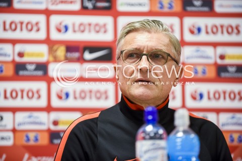  12.11.2017 GDANSK<br />PILKA NOZNA - MECZ TOWARZYSKI<br />KONFERENCJA PRASOWA PRZED MECZEM<br />POLSKA - MEKSYK<br />N/Z ADAM NAWALKA<br /> 