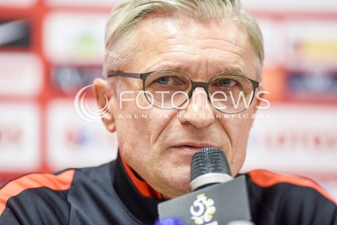  12.11.2017 GDANSK<br />PILKA NOZNA - MECZ TOWARZYSKI<br />KONFERENCJA PRASOWA PRZED MECZEM<br />POLSKA - MEKSYK<br />N/Z ADAM NAWALKA<br /> 
