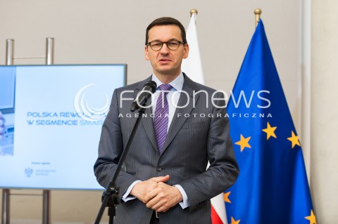  13.11.2017 WARSZAWA<br />KONFERENCJA POLSKA REWOLUCJA W SEGMECIE SMART<br />N/Z MINISTER ROZWOJU I FINANSOW MATEUSZ MORAWIECKI<br /> 