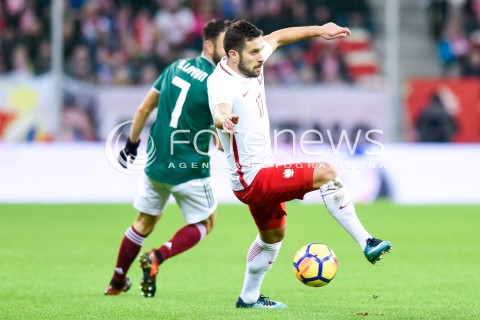 13.11.2017 GDANSK<br />PILKA NOZNA REPREZENTACJA<br />MECZ TOWARZYSKI Football Friendly match<br />MECZ POLSKA - MEKSYK ( Poland - Mexico )<br />N/Z MIGUEL LAYUN MACIEJ MAKUSZEWSKI<br /> 