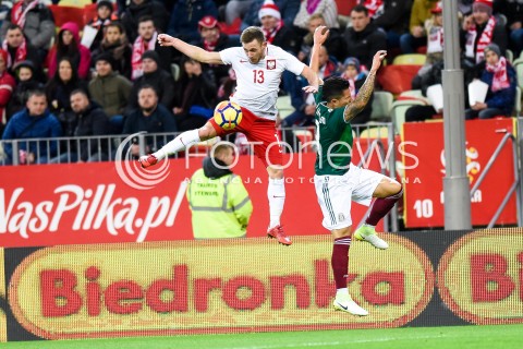  13.11.2017 GDANSK<br />PILKA NOZNA REPREZENTACJA<br />MECZ TOWARZYSKI Football Friendly match<br />MECZ POLSKA - MEKSYK ( Poland - Mexico )<br />N/Z MACIEJ RYBUS<br /> 