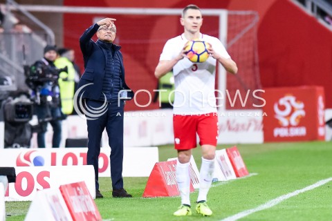  13.11.2017 GDANSK<br />PILKA NOZNA REPREZENTACJA<br />MECZ TOWARZYSKI Football Friendly match<br />MECZ POLSKA - MEKSYK ( Poland - Mexico )<br />N/Z ADAM NAWALKA ARTUR JEDRZEJCZYK<br /> 