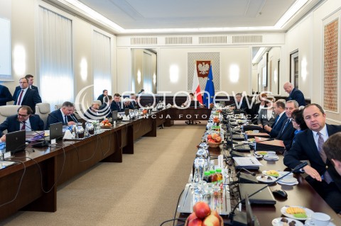  14.11.2017 WARSZAWA <br />POSIEDZENIE RADY MINISTROW <br />N/Z PREMIER BEATA SZYDLO RADA MINISTROW SALA WIDOK VIEW<br /> 