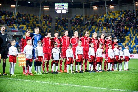  14.11.2017 GDYNIA<br />PILKA NOZNA REPREZENTACJA U21<br />KWALIFIKACJE DO MISTRZOSTW EUROPY 2019 European Championship 2019 Qualifying Round<br />MECZ POLSKA - DANIA ( Poland - Denmark )<br />N/Z REPREZENTACJA DANII<br /> 