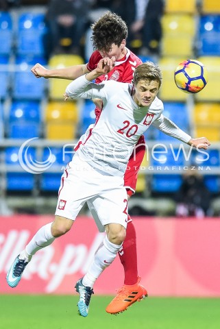  14.11.2017 GDYNIA<br />PILKA NOZNA REPREZENTACJA U21<br />KWALIFIKACJE DO MISTRZOSTW EUROPY 2019 European Championship 2019 Qualifying Round<br />MECZ POLSKA - DANIA ( Poland - Denmark )<br />N/Z ROBERT GUMNY<br /> 