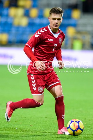  14.11.2017 GDYNIA<br />PILKA NOZNA REPREZENTACJA U21<br />KWALIFIKACJE DO MISTRZOSTW EUROPY 2019 European Championship 2019 Qualifying Round<br />MECZ POLSKA - DANIA ( Poland - Denmark )<br />N/Z MIKKEL DUELUND<br /> 