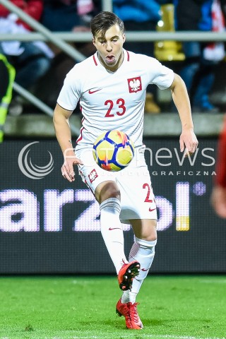  14.11.2017 GDYNIA<br />PILKA NOZNA REPREZENTACJA U21<br />KWALIFIKACJE DO MISTRZOSTW EUROPY 2019 European Championship 2019 Qualifying Round<br />MECZ POLSKA - DANIA ( Poland - Denmark )<br />N/Z KONRAD MICHALAK<br /> 