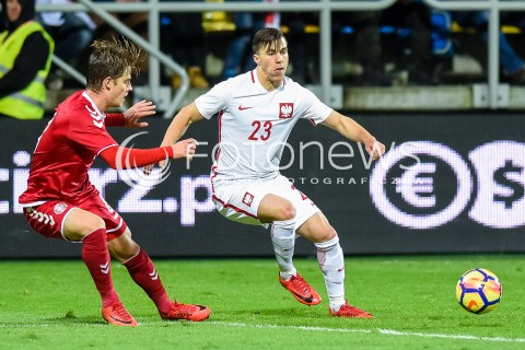  14.11.2017 GDYNIA<br />PILKA NOZNA REPREZENTACJA U21<br />KWALIFIKACJE DO MISTRZOSTW EUROPY 2019 European Championship 2019 Qualifying Round<br />MECZ POLSKA - DANIA ( Poland - Denmark )<br />N/Z KONRAD MICHALAK<br /> 