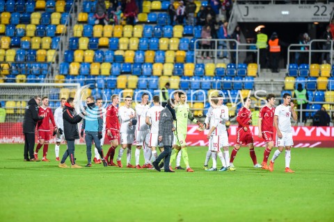  14.11.2017 GDYNIA<br />PILKA NOZNA REPREZENTACJA U21<br />KWALIFIKACJE DO MISTRZOSTW EUROPY 2019 European Championship 2019 Qualifying Round<br />MECZ POLSKA - DANIA ( Poland - Denmark )<br />N/Z REPREZENTACJA POLSKI RADOSC PO MECZU<br /> 