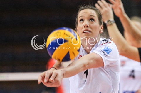  15.11.2017 RZESZOW <br />SIATKOWKA LIGA SIATKOWKI KOBIET LSK 2017/2018 WOMEN VOLLEYBALL POLAND POLISH LEAGUE <br />MECZ DEVELOPRES SKYRES RZESZOW - GROT BUDOWLANI LODZ <br />N/Z HELENE ROUSSEAUX SYLWETKA <br /> 