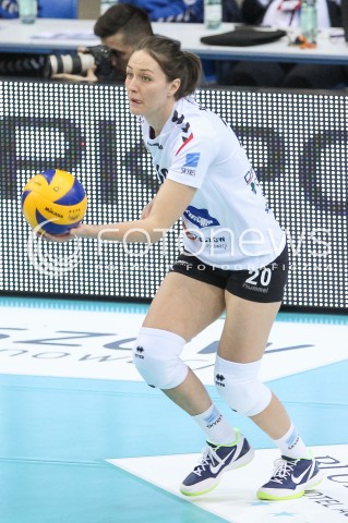  15.11.2017 RZESZOW <br />SIATKOWKA LIGA SIATKOWKI KOBIET LSK 2017/2018 WOMEN VOLLEYBALL POLAND POLISH LEAGUE <br />MECZ DEVELOPRES SKYRES RZESZOW - GROT BUDOWLANI LODZ <br />N/Z JELENA BLAGOJEVIC SYLWETKA <br /> 