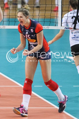  15.11.2017 RZESZOW <br />SIATKOWKA LIGA SIATKOWKI KOBIET LSK 2017/2018 WOMEN VOLLEYBALL POLAND POLISH LEAGUE <br />MECZ DEVELOPRES SKYRES RZESZOW - GROT BUDOWLANI LODZ <br />N/Z KAJA GROBELNA SYLWETKA RADOSC EMOCJE <br /> 