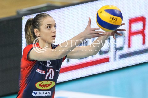  15.11.2017 RZESZOW <br />SIATKOWKA LIGA SIATKOWKI KOBIET LSK 2017/2018 WOMEN VOLLEYBALL POLAND POLISH LEAGUE <br />MECZ DEVELOPRES SKYRES RZESZOW - GROT BUDOWLANI LODZ <br />N/Z ADRIANNA MUSZYNSKA SYLWETKA <br /> 