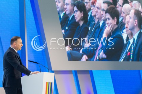  16.11.2017 JASIONKA CENTRUM WYSTAWIENNICZO - KONGRESOWE<br />KONGRES590 <br />N/Z PREZYDENT RP ANDRZEJ DUDA<br /> 