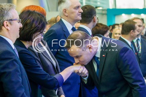  16.11.2017 JASIONKA CENTRUM WYSTAWIENNICZO - KONGRESOWE<br />KONGRES590 <br />N/Z PREZYDENT RP ANDRZEJ DUDA ANNA STREZYNSKA <br /> 