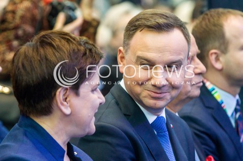  16.11.2017 JASIONKA CENTRUM WYSTAWIENNICZO - KONGRESOWE<br />KONGRES590 <br />N/Z PREZYDENT RP ANDRZEJ DUDA PREMIER BEATA SZYDLO <br /> 