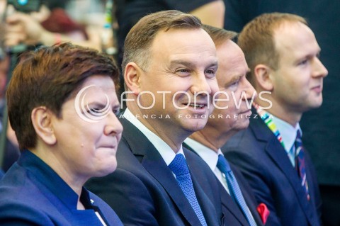 16.11.2017 JASIONKA CENTRUM WYSTAWIENNICZO - KONGRESOWE<br />KONGRES590 <br />N/Z PREZYDENT RP ANDRZEJ DUDA PREMIER BEATA SZYDLO <br /> 