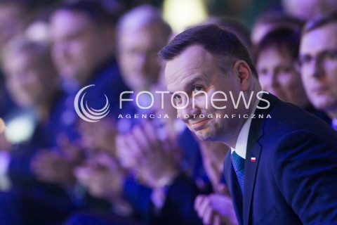  16.11.2017 JASIONKA CENTRUM WYSTAWIENNICZO - KONGRESOWE<br />KONGRES590 <br />WRECZENIE NAGROD PREZYDENTA RP<br />N/Z PREZYDENT RP ANDRZEJ DUDA<br /> 