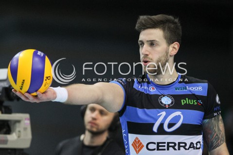  18.11.2017 RZESZOW <br />SIATKOWKA PLUS LIGA 2017/2018 MEN VOLLEYBALL POLAND POLISH PLUSLIGA LEAGUE SEASON 2017/2018 <br />MECZ ASSECO RESOVIA RZESZOW - CERRAD CZARNI RADOM <br />N/Z MICHAL FILIP SYLWETKA <br /> 