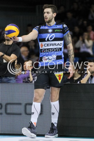  18.11.2017 RZESZOW <br />SIATKOWKA PLUS LIGA 2017/2018 MEN VOLLEYBALL POLAND POLISH PLUSLIGA LEAGUE SEASON 2017/2018 <br />MECZ ASSECO RESOVIA RZESZOW - CERRAD CZARNI RADOM <br />N/Z MICHAL FILIP SYLWETKA <br /> 