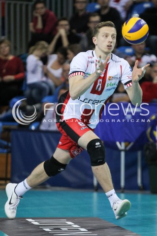  18.11.2017 RZESZOW <br />SIATKOWKA PLUS LIGA 2017/2018 MEN VOLLEYBALL POLAND POLISH PLUSLIGA LEAGUE SEASON 2017/2018 <br />MECZ ASSECO RESOVIA RZESZOW - CERRAD CZARNI RADOM <br />N/Z ELVISS KRASTINS SYLWETKA <br /> 