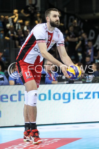  18.11.2017 RZESZOW <br />SIATKOWKA PLUS LIGA 2017/2018 MEN VOLLEYBALL POLAND POLISH PLUSLIGA LEAGUE SEASON 2017/2018 <br />MECZ ASSECO RESOVIA RZESZOW - CERRAD CZARNI RADOM <br />N/Z MARCIN MOZDZONEK SYLWETKA <br /> 