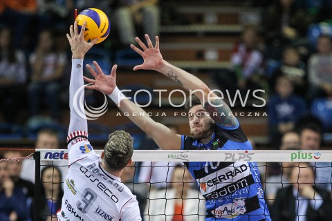  18.11.2017 RZESZOW <br />SIATKOWKA PLUS LIGA 2017/2018 MEN VOLLEYBALL POLAND POLISH PLUSLIGA LEAGUE SEASON 2017/2018 <br />MECZ ASSECO RESOVIA RZESZOW - CERRAD CZARNI RADOM <br />N/Z MICHAL FILIP THIBAULT ROSSARD <br /> 