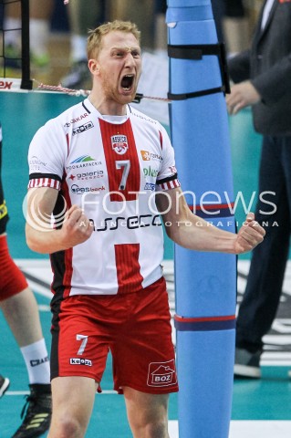  18.11.2017 RZESZOW <br />SIATKOWKA PLUS LIGA 2017/2018 MEN VOLLEYBALL POLAND POLISH PLUSLIGA LEAGUE SEASON 2017/2018 <br />MECZ ASSECO RESOVIA RZESZOW - CERRAD CZARNI RADOM <br />N/Z JAKUB JAROSZ RADOSC EMOCJE SYLWETKA <br /> 