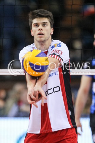  18.11.2017 RZESZOW <br />SIATKOWKA PLUS LIGA 2017/2018 MEN VOLLEYBALL POLAND POLISH PLUSLIGA LEAGUE SEASON 2017/2018 <br />MECZ ASSECO RESOVIA RZESZOW - CERRAD CZARNI RADOM <br />N/Z ALEKSANDER SLIWKA SYLWETKA <br /> 