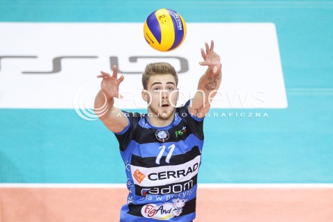  18.11.2017 RZESZOW <br />SIATKOWKA PLUS LIGA 2017/2018 MEN VOLLEYBALL POLAND POLISH PLUSLIGA LEAGUE SEASON 2017/2018 <br />MECZ ASSECO RESOVIA RZESZOW - CERRAD CZARNI RADOM <br />N/Z KAMIL DROSZYNSKI SYLWETKA <br /> 