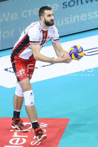  18.11.2017 RZESZOW <br />SIATKOWKA PLUS LIGA 2017/2018 MEN VOLLEYBALL POLAND POLISH PLUSLIGA LEAGUE SEASON 2017/2018 <br />MECZ ASSECO RESOVIA RZESZOW - CERRAD CZARNI RADOM <br />N/Z MARCIN MOZDZONEK SYLWETKA <br /> 