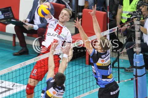  18.11.2017 RZESZOW <br />SIATKOWKA PLUS LIGA 2017/2018 MEN VOLLEYBALL POLAND POLISH PLUSLIGA LEAGUE SEASON 2017/2018 <br />MECZ ASSECO RESOVIA RZESZOW - CERRAD CZARNI RADOM <br />N/Z DOMINIK DEPOWSKI <br /> 