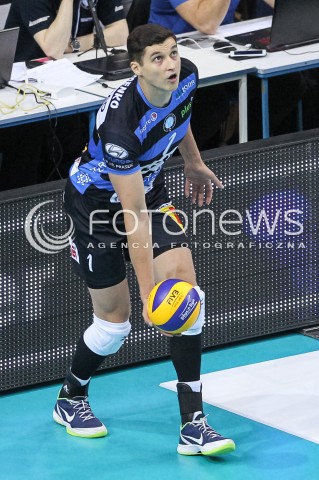  18.11.2017 RZESZOW <br />SIATKOWKA PLUS LIGA 2017/2018 MEN VOLLEYBALL POLAND POLISH PLUSLIGA LEAGUE SEASON 2017/2018 <br />MECZ ASSECO RESOVIA RZESZOW - CERRAD CZARNI RADOM <br />N/Z DMYTRO TERYOMENKO SYLWETKA <br /> 