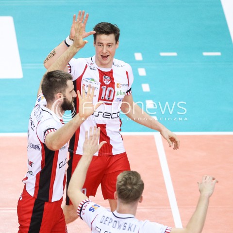  18.11.2017 RZESZOW <br />SIATKOWKA PLUS LIGA 2017/2018 MEN VOLLEYBALL POLAND POLISH PLUSLIGA LEAGUE SEASON 2017/2018 <br />MECZ ASSECO RESOVIA RZESZOW - CERRAD CZARNI RADOM <br />N/Z JOCHEN SCHOPS MARCIN MOZDZONEK RADOSC EMOCJE <br /> 