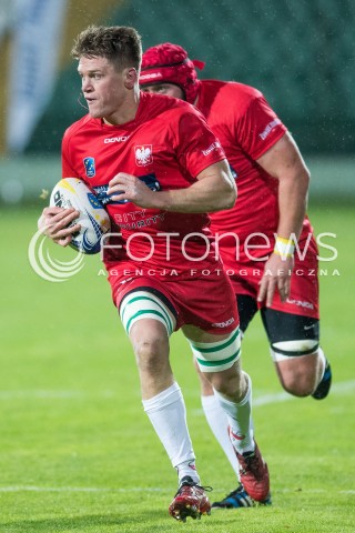  18.11.2017 GDANSK<br />RUGBY EUROPE TROPHY 2017/2018<br />MECZ POLSKA - MOLDAWIA ( Poland - Moldova )<br />N/Z MAREK PLONKA<br /> 