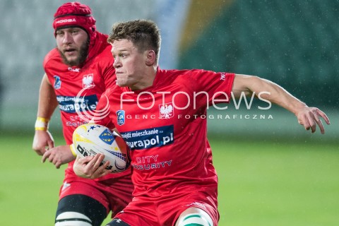 18.11.2017 GDANSK<br />RUGBY EUROPE TROPHY 2017/2018<br />MECZ POLSKA - MOLDAWIA ( Poland - Moldova )<br />N/Z MAREK PLONKA PIOTR ZESZUTEK<br /> 