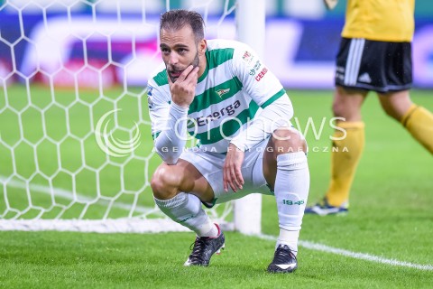  18.11.2017 GDANSK <br />PILKA NOZNA - EKSTRAKLASA SEZON 2017/2018<br />MECZ LECHIA GDANSK - WISLA PLOCK<br />N/Z MARCO PAIXAO RADOSC BRAMKA GOL NA 1:0<br /> 