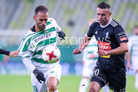  18.11.2017 GDANSK <br />PILKA NOZNA - EKSTRAKLASA SEZON 2017/2018<br />MECZ LECHIA GDANSK - WISLA PLOCK<br />N/Z MARCO PAIXAO CEZARY STEFANCZYK<br /> 