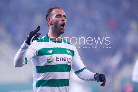  18.11.2017 GDANSK <br />PILKA NOZNA - EKSTRAKLASA SEZON 2017/2018<br />MECZ LECHIA GDANSK - WISLA PLOCK<br />N/Z MARCO PAIXAO RADOSC BRAMKA GOL NA 3:0<br /> 