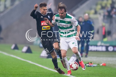  18.11.2017 GDANSK <br />PILKA NOZNA - EKSTRAKLASA SEZON 2017/2018<br />MECZ LECHIA GDANSK - WISLA PLOCK<br />N/Z IGOR LASICKI MILOS KRASIC<br /> 