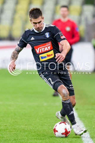  18.11.2017 GDANSK <br />PILKA NOZNA - EKSTRAKLASA SEZON 2017/2018<br />MECZ LECHIA GDANSK - WISLA PLOCK<br />N/Z KAMIL SYLWESTRZAK<br /> 