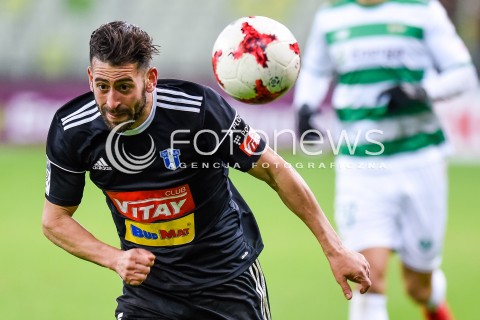  18.11.2017 GDANSK <br />PILKA NOZNA - EKSTRAKLASA SEZON 2017/2018<br />MECZ LECHIA GDANSK - WISLA PLOCK<br />N/Z NICO VARELA<br /> 