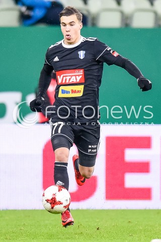 18.11.2017 GDANSK <br />PILKA NOZNA - EKSTRAKLASA SEZON 2017/2018<br />MECZ LECHIA GDANSK - WISLA PLOCK<br />N/Z KONRAD MICHALAK<br /> 