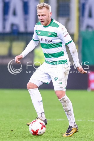  18.11.2017 GDANSK <br />PILKA NOZNA - EKSTRAKLASA SEZON 2017/2018<br />MECZ LECHIA GDANSK - WISLA PLOCK<br />N/Z DANIEL LUKASIK<br /> 