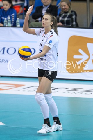  19.11.2017 RZESZOW <br />SIATKOWKA LIGA SIATKOWKI KOBIET LSK 2017/2018 WOMEN VOLLEYBALL POLAND POLISH LEAGUE <br />MECZ DEVELOPRES SKYRES RZESZOW - IMPEL WROCLAW <br />N/Z MONIKA PTAK SYLWETKA <br /> 