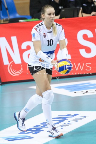  19.11.2017 RZESZOW <br />SIATKOWKA LIGA SIATKOWKI KOBIET LSK 2017/2018 WOMEN VOLLEYBALL POLAND POLISH LEAGUE <br />MECZ DEVELOPRES SKYRES RZESZOW - IMPEL WROCLAW <br />N/Z ADELA HELIC SYLWETKA <br /> 