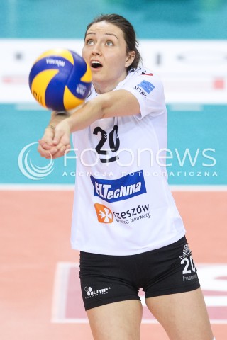  19.11.2017 RZESZOW <br />SIATKOWKA LIGA SIATKOWKI KOBIET LSK 2017/2018 WOMEN VOLLEYBALL POLAND POLISH LEAGUE <br />MECZ DEVELOPRES SKYRES RZESZOW - IMPEL WROCLAW <br />N/Z JELENA BLAGOJEVIC SYLWETKA <br /> 