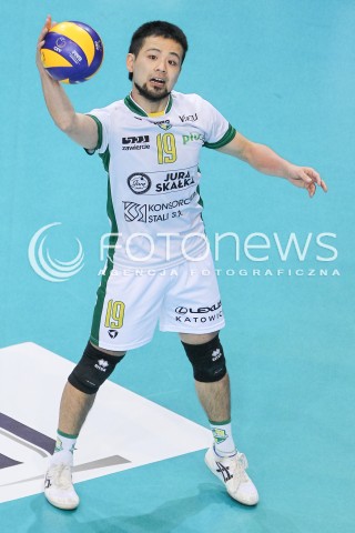  22.11.2017 RZESZOW <br />SIATKOWKA PLUS LIGA 2017/2018 MEN VOLLEYBALL POLAND POLISH PLUSLIGA LEAGUE SEASON 2017/2018 <br />MECZ ASSECO RESOVIA RZESZOW - ALURON VIRTU WARTA ZAWIERCIE <br />N/Z TAICHIRO KOGA SYLWETKA <br /> 