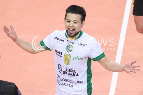  22.11.2017 RZESZOW <br />SIATKOWKA PLUS LIGA 2017/2018 MEN VOLLEYBALL POLAND POLISH PLUSLIGA LEAGUE SEASON 2017/2018 <br />MECZ ASSECO RESOVIA RZESZOW - ALURON VIRTU WARTA ZAWIERCIE <br />N/Z TAICHIRO KOGA RADOSC EMOCJE SYLWETKA <br /> 