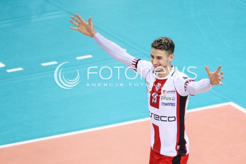  22.11.2017 RZESZOW <br />SIATKOWKA PLUS LIGA 2017/2018 MEN VOLLEYBALL POLAND POLISH PLUSLIGA LEAGUE SEASON 2017/2018 <br />MECZ ASSECO RESOVIA RZESZOW - ALURON VIRTU WARTA ZAWIERCIE <br />N/Z THIBAULT ROSSARD SYLWETKA RADOSC EMOCJE <br /> 